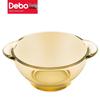 Debo Amber 4-Piece Heat-Resistant Glass Dinnerware Set