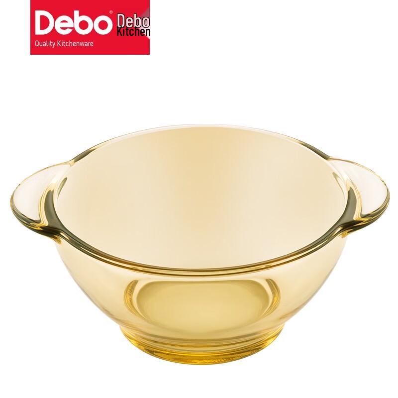 Debo Amber 4-Piece Heat-Resistant Glass Dinnerware Set