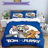 Tom Jerry Adventures Print 3Pcs Bedding Setduvet Cover With 2 Bedropillowcase Home Birthday Gift