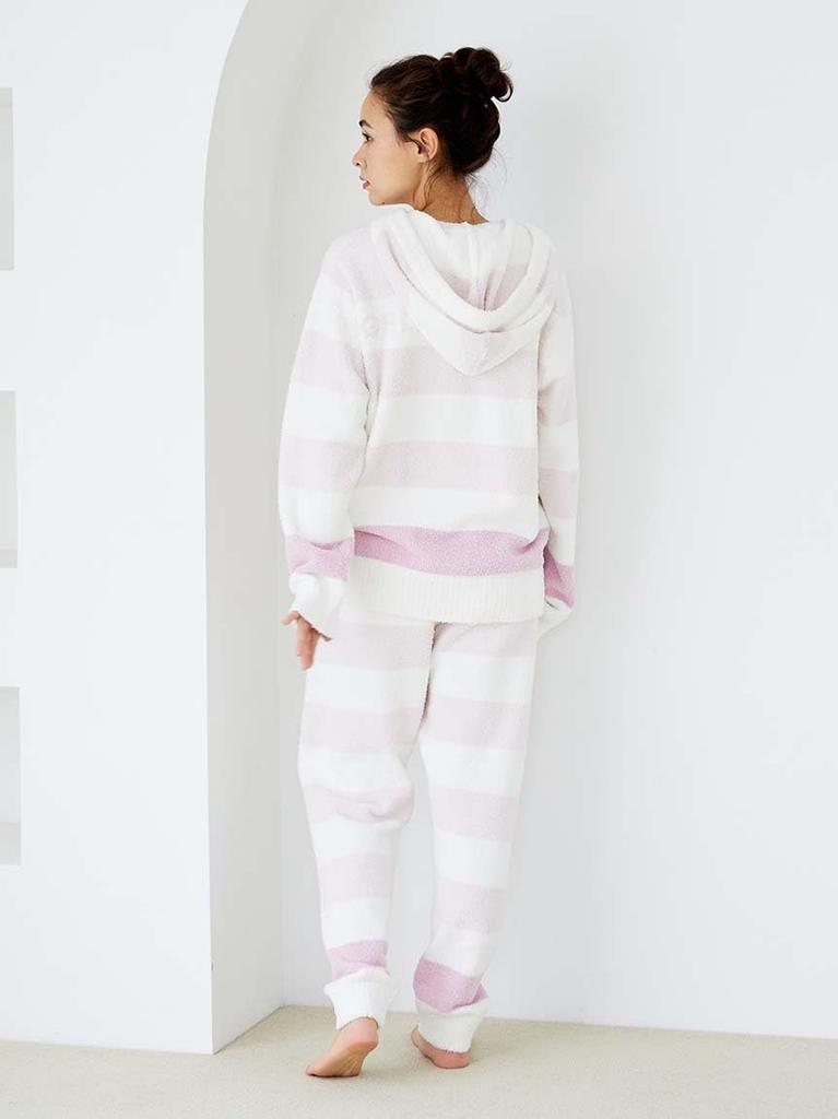 Gelato Pique Baby Moko Gestreifter Hoodie Einheitsgröße (PWNT245021) Damen Rosa,