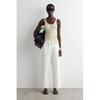 Japan Drawstring Cotton Pants White