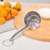 High Temperature Resistance Stainless Steel Funnel with Cleaning Brush Multi-function Long-handled Funnel