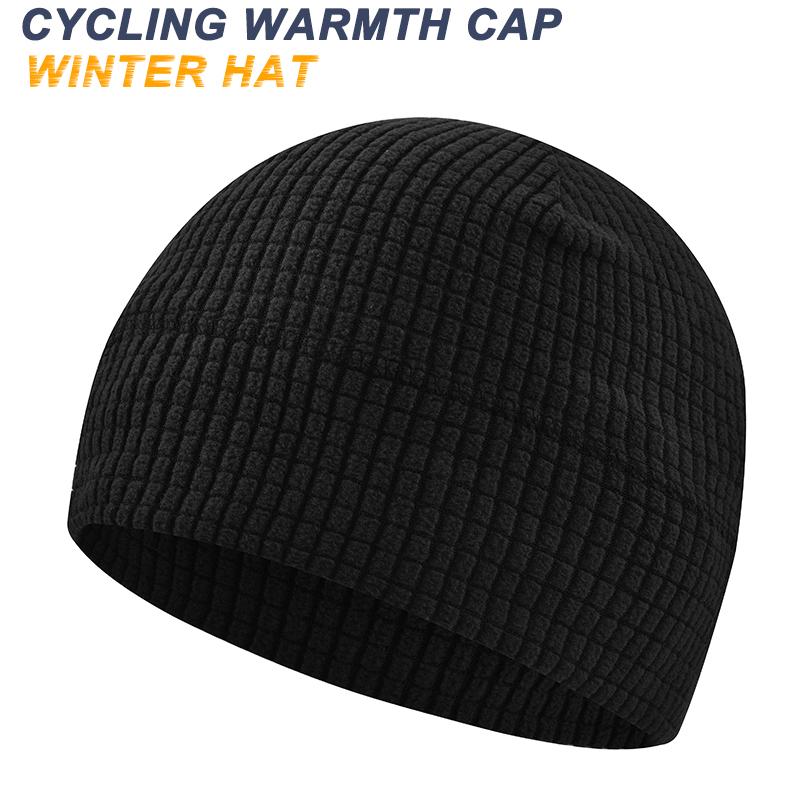 Outdoor Cycling Cap Winter Hat Polar Fleece Fabric Warmth Cap Casual Fashion Hats Running Ski Protection Tactical Windproof Hat