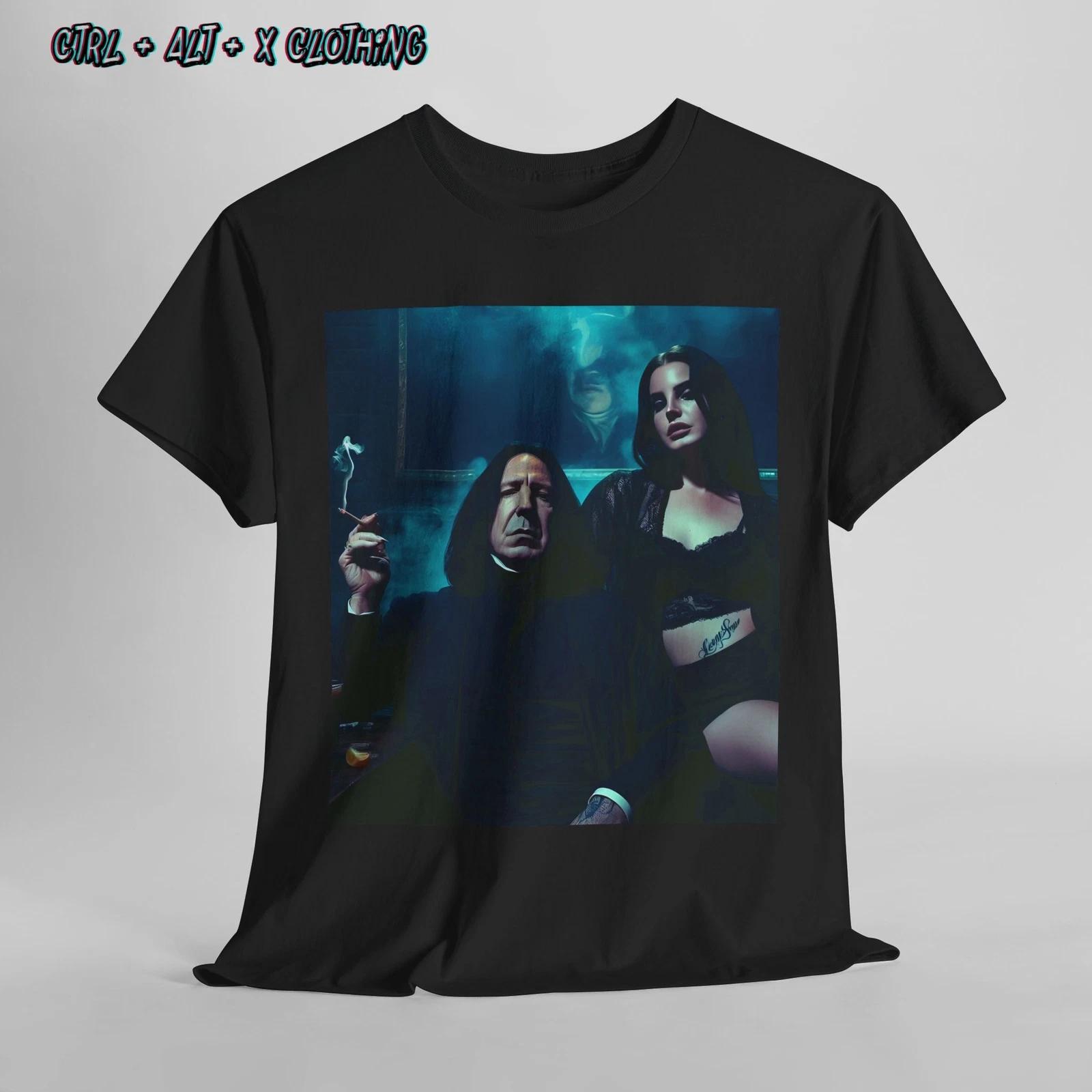 Snape and Lana del Rey Unisex Tee Shirt, Harry Potter Music Fan Gift, Graphic XL