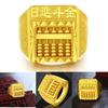 Elegant Geometric Design Vietnamese Brass Gold Plated Abacus Ring For Men