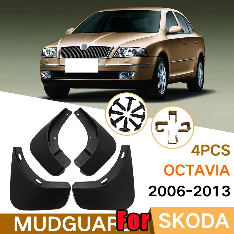 Set Car Mud Flaps For Skoda Octavia 3 2006-  Sedan Mudflaps Splash Guards Mud Flap Mudguards 2014 2015 2016 Accessories
