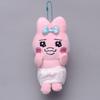 Rabbit Pants Head Plush Keychaintoy Cartoon Animal For Girls Accessory Backpack