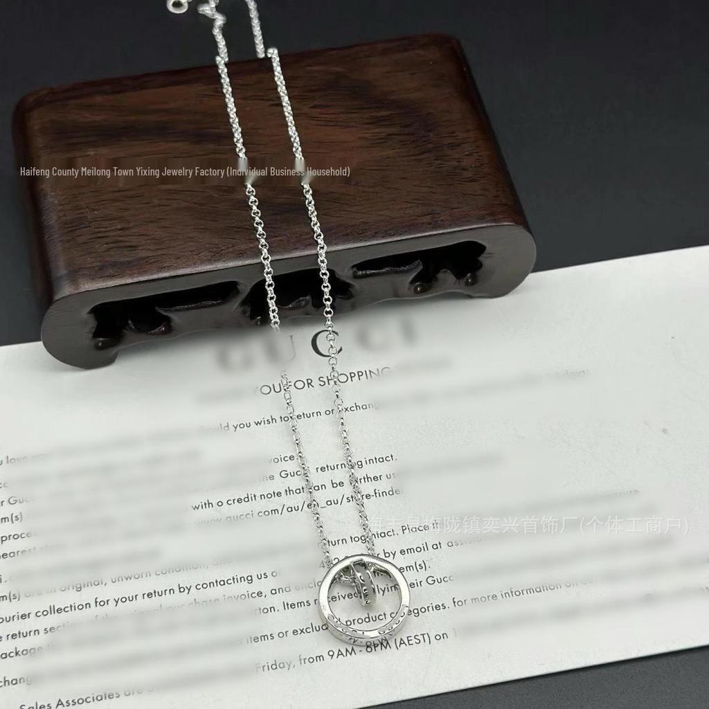 Vintage-Style Double G Skull & Key Necklace: Unisex Large Size, Fearless Love & Tiger Head Sweater Chain