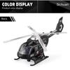 1/64 Scale Military Helicopter Alloy Toy Model with Retroactive Motion, Sound & Light Effects - Ideal for Kids' Play & Collectio