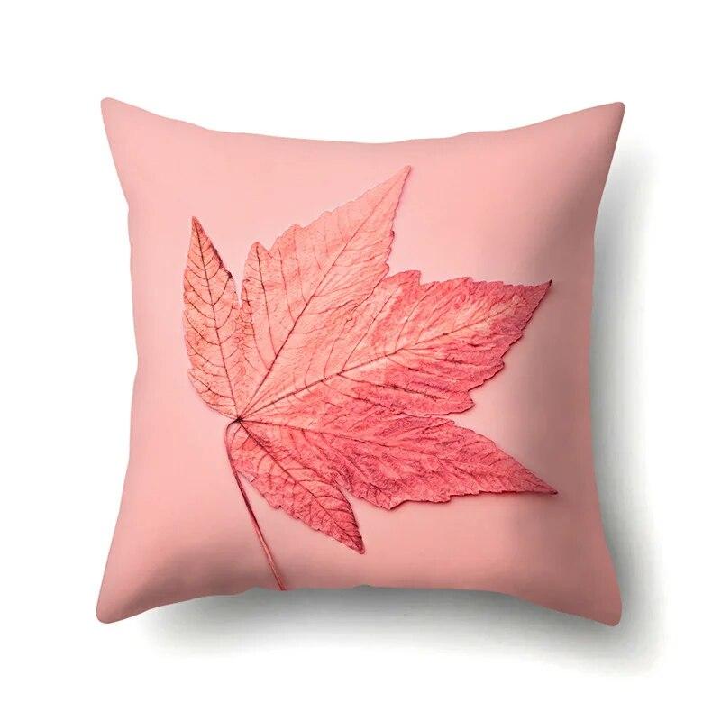 Maple Leaf Pillowcase Car Lumbar Pillow  Cushion Sofa  toon Pattern