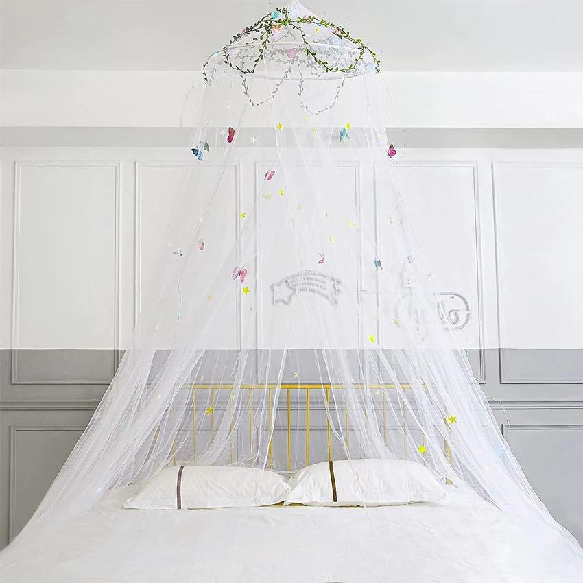 

Princess Wind Free Installation Dome Folding Mosquito Net Bed Ceiling Curtain Yarn 60*250*1250cm