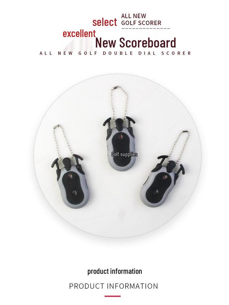 Double Dial Golf Score Counter for Two Players - Course Scoring Accessory