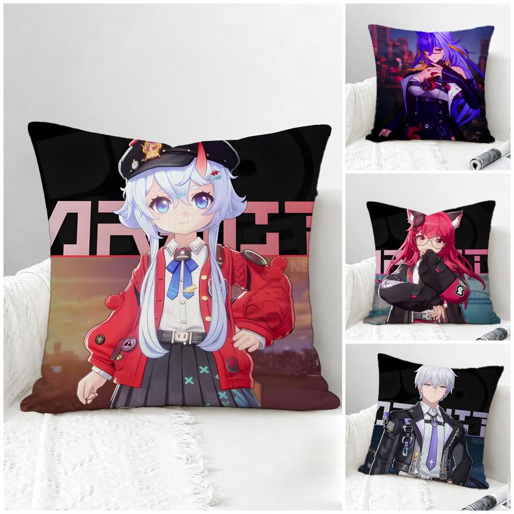 Game Neverness to Everness Cushion Cover Natural Linen Pillowcase Set AllinOne Decor for Sofa Bedroom Chair