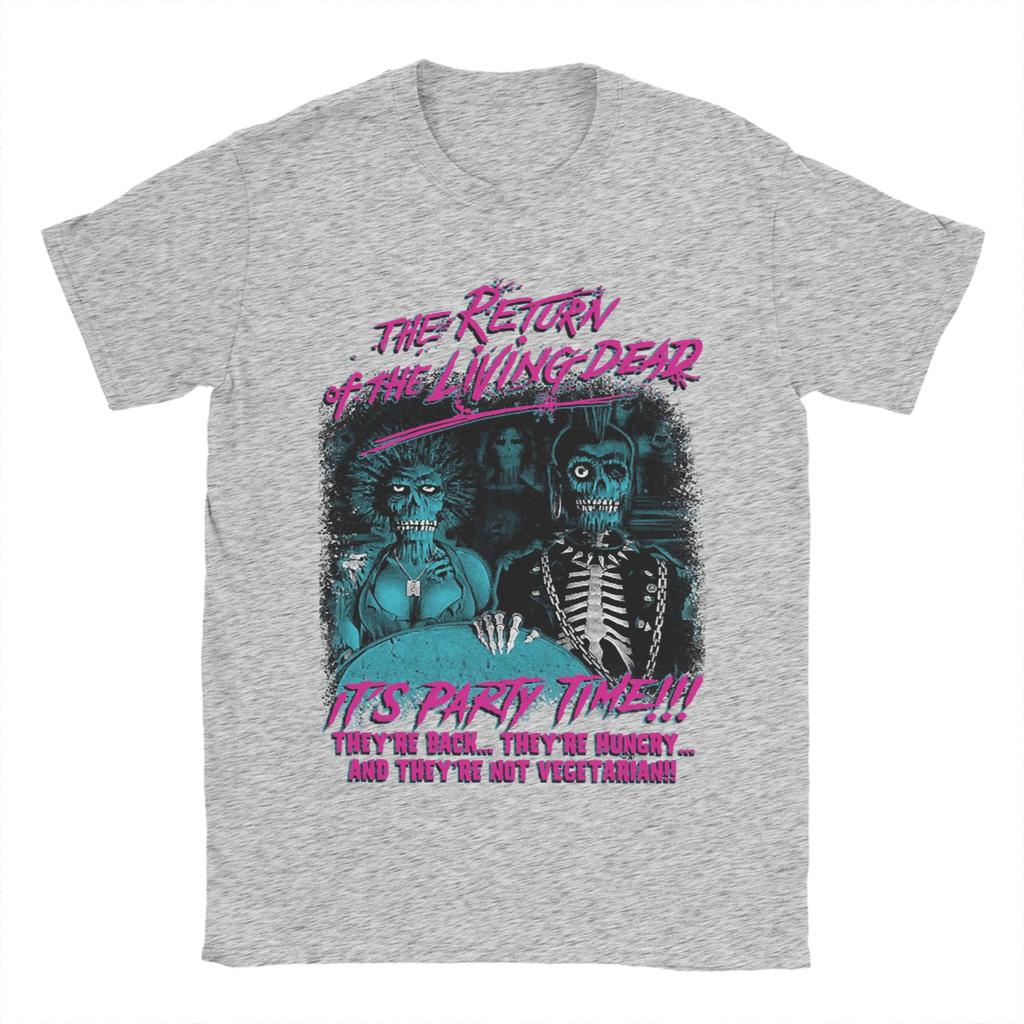 Men Horror Return Of The Living Dead Films T Shirts Tops Summer Short Sleeve T-Shirt O Neck Hip Hop Pattern Tee Shirt Plus Size