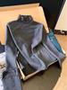 Women's Chic Solid Color Half-High Collar Top with Wood Ear Edge for Autumn & Winter