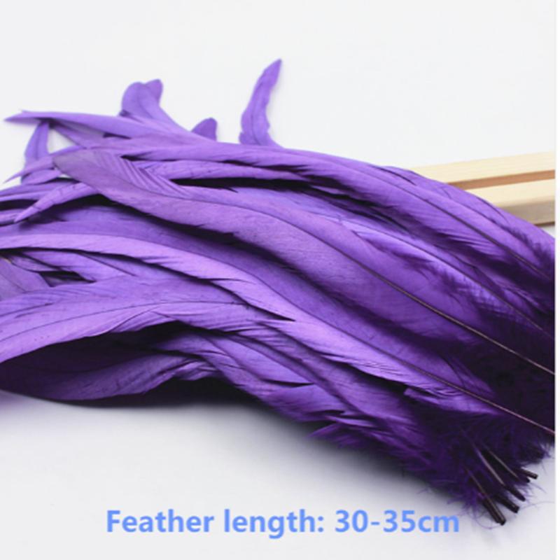 10Pcs/Lot Natural Rooster Tail Feathers 30-35Cm 12-14" Pheasant Feathers For Crafts Wedding Decoration Diy Clothes Plumas