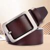 Men Alloy Pin Buckle Belt Men's Belt Vintage Needle Buckle Men's Leather Belt High Quality Black Brown 3.8cm Width