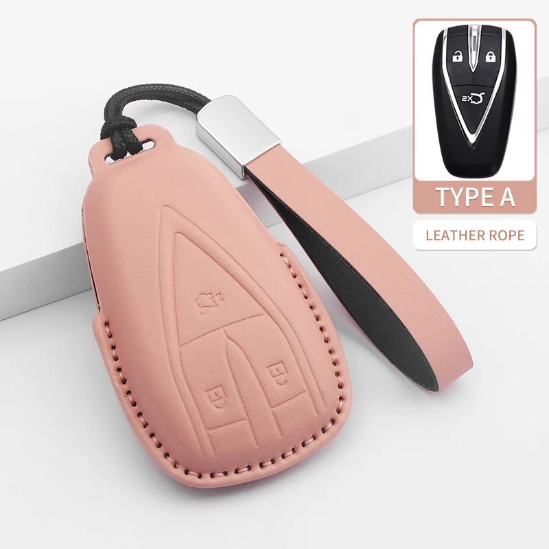 Car Key Cover For Changan Unit Unik Cs35Plus Cs55 Plus Cs75 Plus Oshan X7 X5 Keychain Car Key Bag Case Cover Accessories
