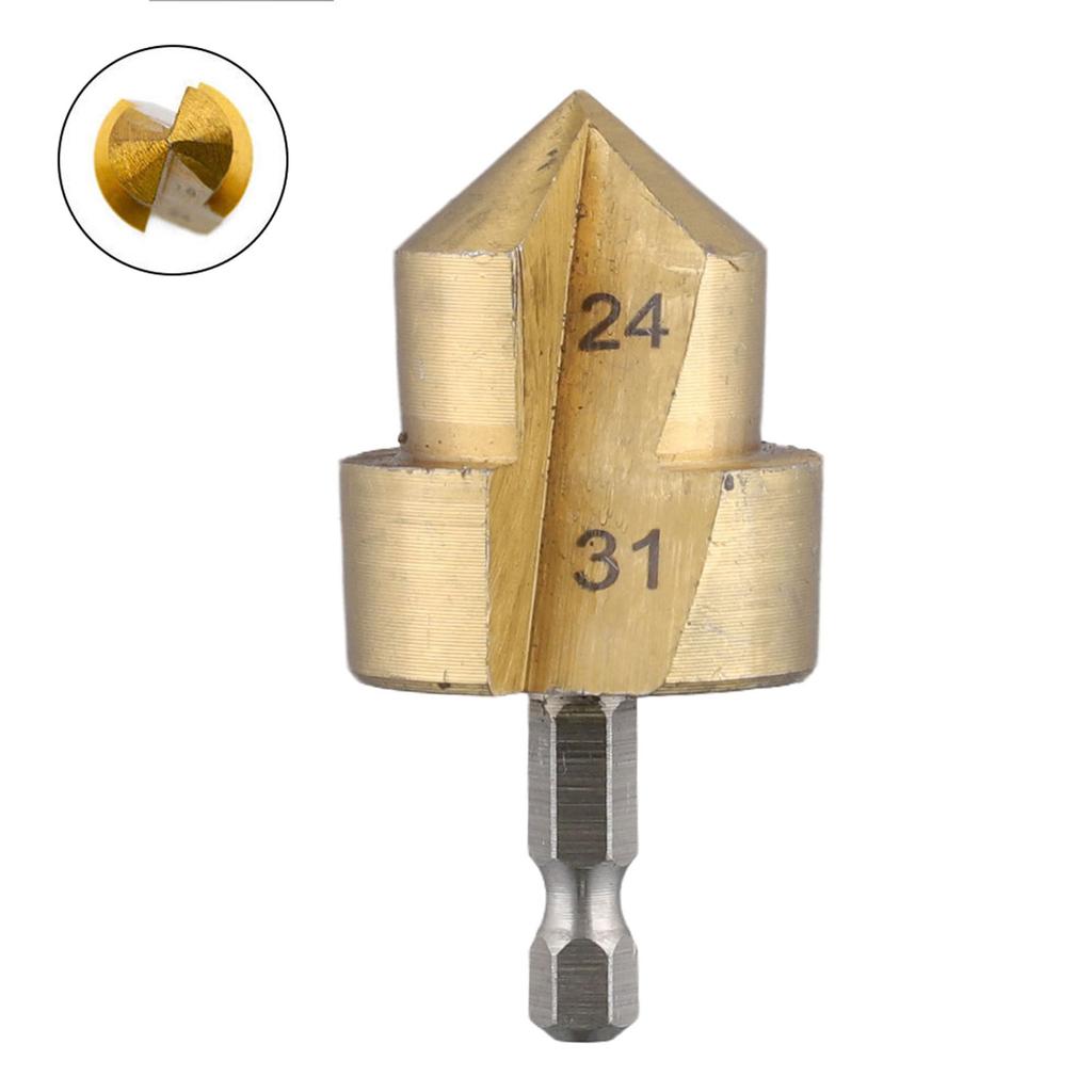 1 Pcs 6.35 Mm Hexagonal Shank Drill Bit Water Pipe Expansion Drill Punch Plumber Hole Expanding Tool Power Tool Accessories