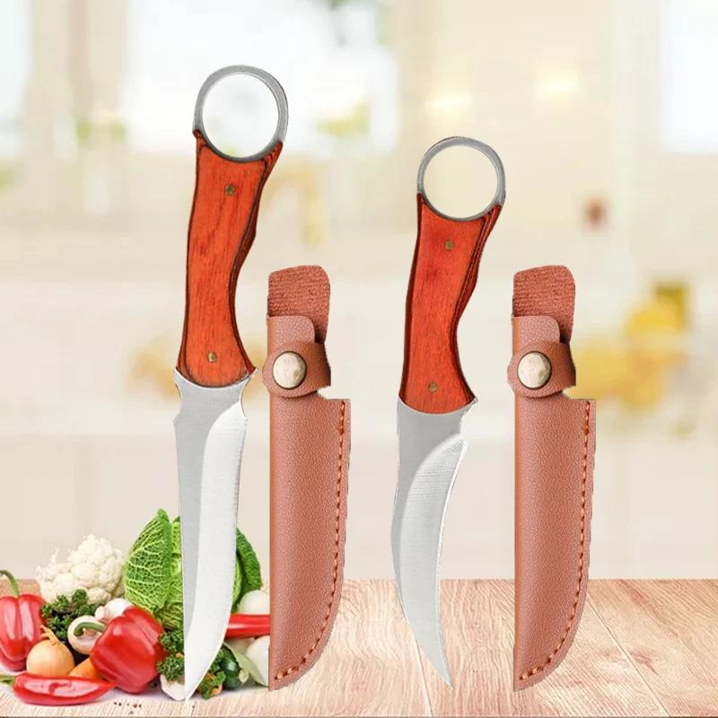 Chef Knife for Cooking Meat Cleaver Knife Kitchen Handmade Forged Knife Fruit Slicer Stainless Steel Professional Boning Knife