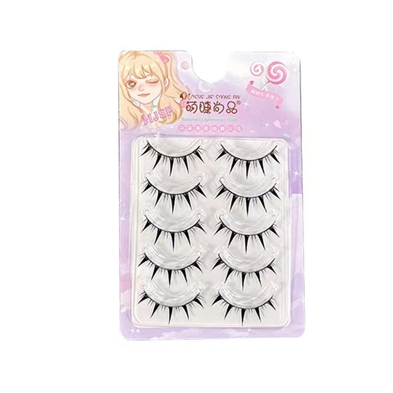 5 Pairs/set Thick false eyelashes natural simulation eyelashes eye makeup
