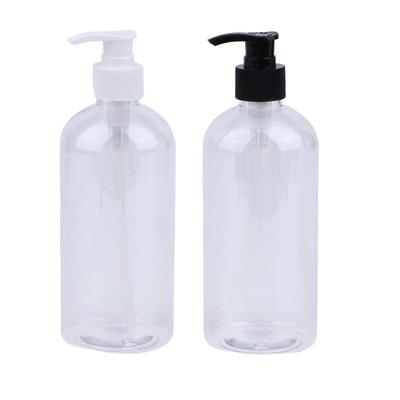 500Ml Refillable Pump Bottles Clear White Plastic Liquid Dispensing Bottle For Lotion Shampoo Soap Body Wash Travel Use