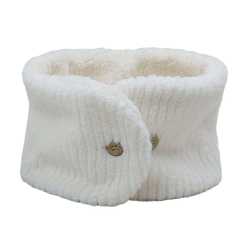 

Теплый шарф, унисекс, уютный зимний шарф для мужчин и женщин, мягкий флисовый шарф для шеи с застежкой на пуговицы для комфорта в любую погоду B