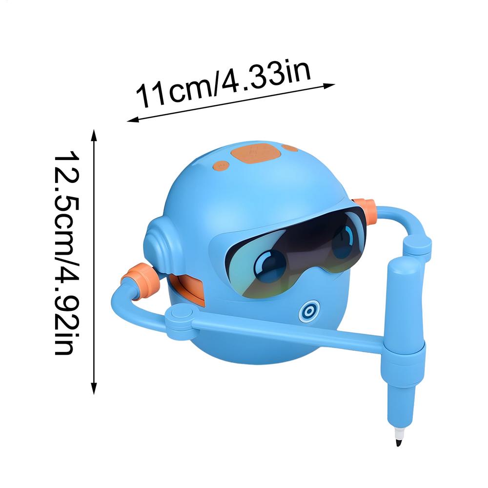 Robot Drawing Machine Rechargeable 1800mAh Battery Interactive Educational Drawing Machine for Kid Boys Girls Children Party