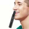 Electric Nose Hair Trimmer Aluminum Tube Body Arched Cutter Head USB Rechargeable with Eyebrow