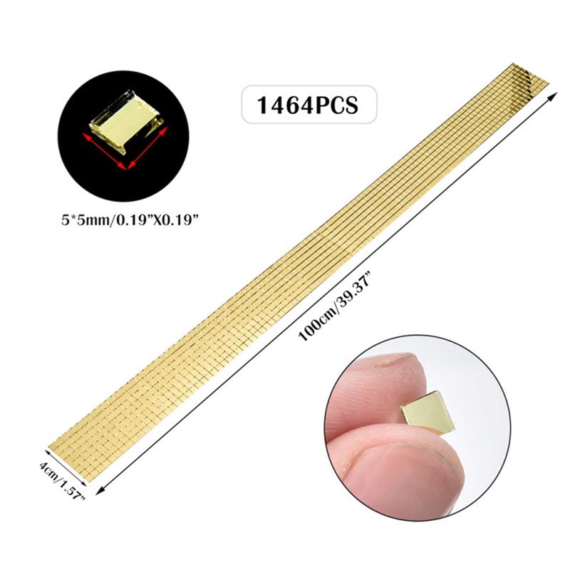 1m/Role Samolepicí Skutečné Sklo Mini Čtvercové Zrcadlové Mozaikové Obklady Nálepky Koupelna DlYPárty Ručně Vyráběné Řemeslo Domácí Dekorace Výroba