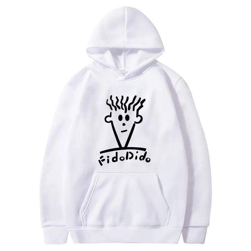 

Новая весенне-осенняя модная женская толстовка унисекс с принтом FidoDido, повседневная и удобная толстовка с круглым вырезом и рисунком из мультфильма XXXL белый