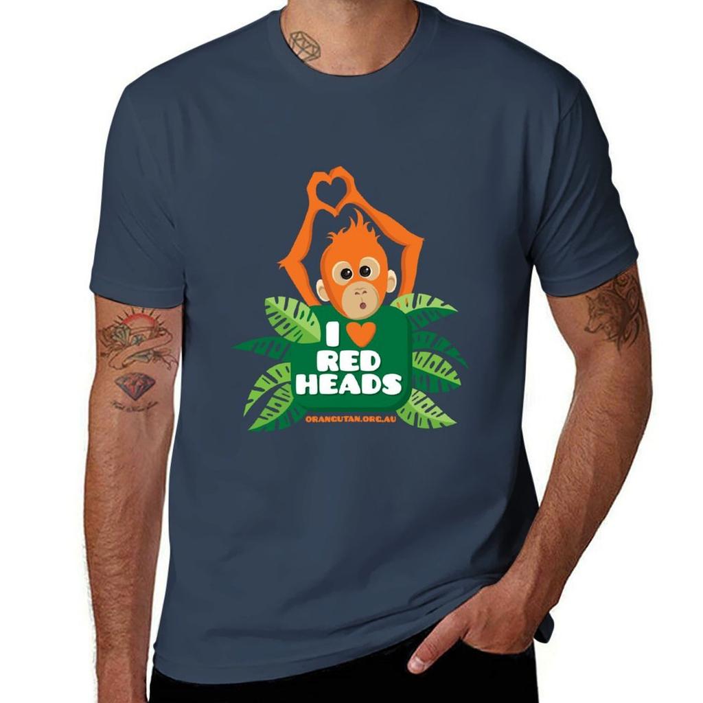 I heart (love) redheads TShirt Lightweight Running Sports TShirt