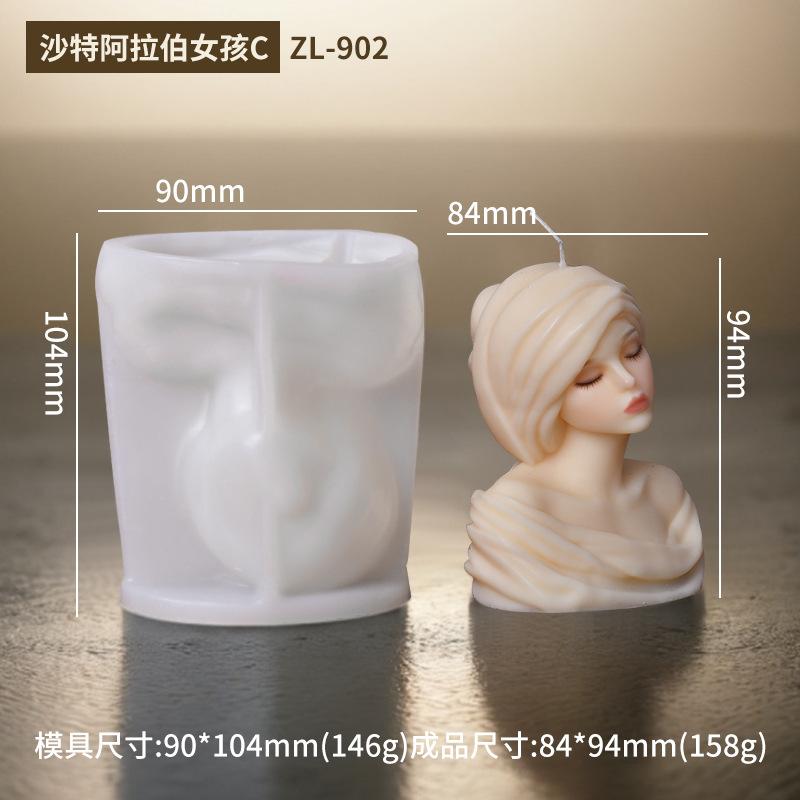 Portrait Silicone Mold For Scented Candles DIY Goddess Figure Candle Making