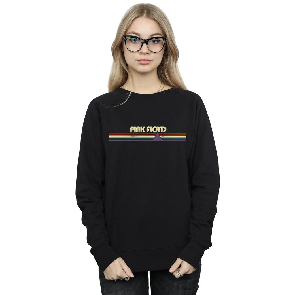 Pink Floyd Womens/Ladies Prism Retro Stripes Sweatshirt