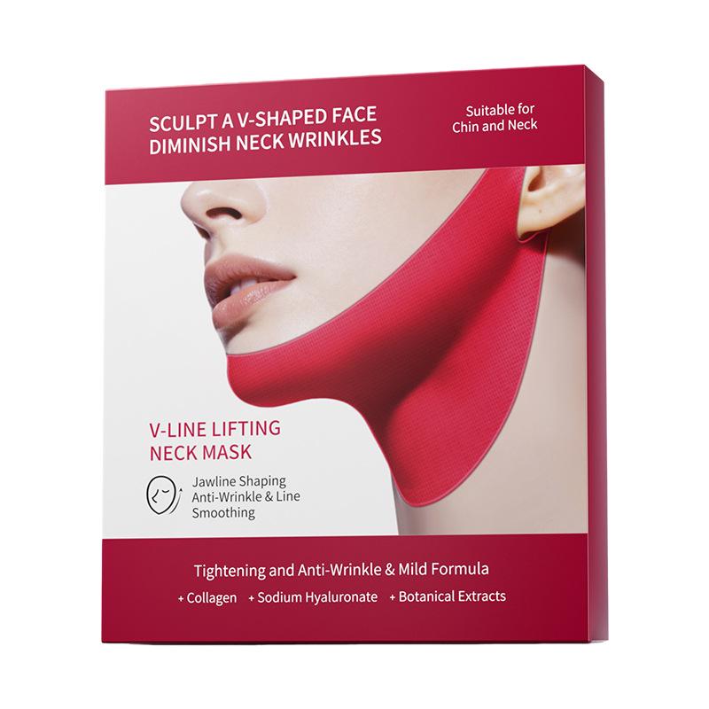 English Version Collagen V-Face Mask: Lifts, Fades Nasolabial Folds, and Tightens Chin with Hydrogel Formula