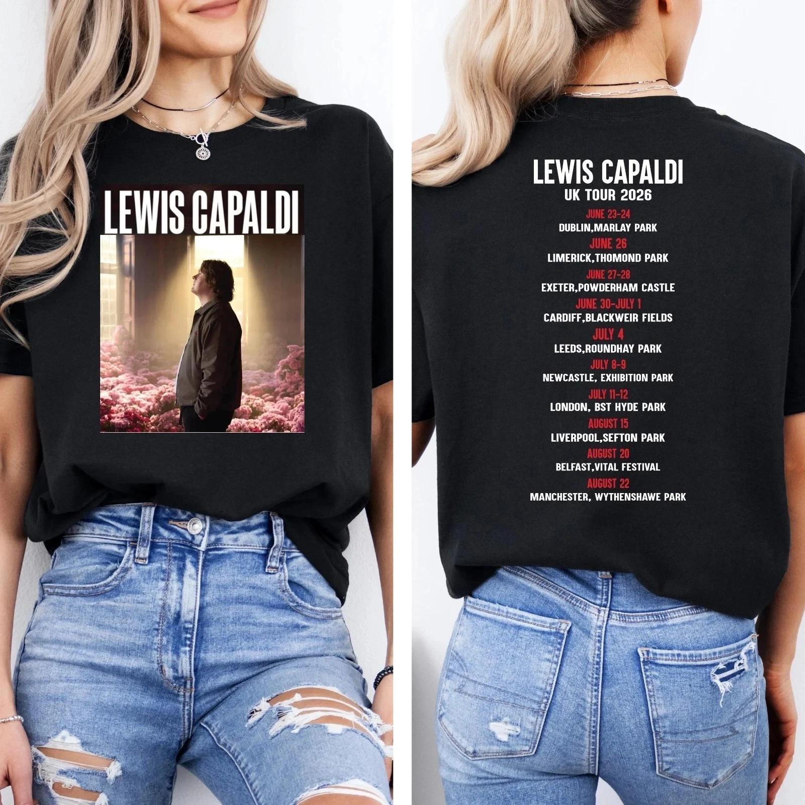 Lewis Capaldi Concert Tour 2026 Fan Gifts Unisex T-Shirt 3XL