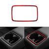 Red Carbon Fiber Interior Rear Watercup Panel Cover Trim For Toyota Camry 12-14