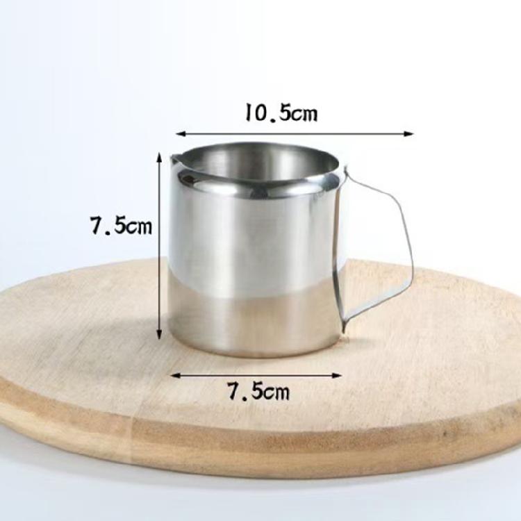 Mjölkskummare kopp i rostfritt stål Bärbar espressokopp i rostfritt stål Mjölkskumningskanna för Latte Art hemma