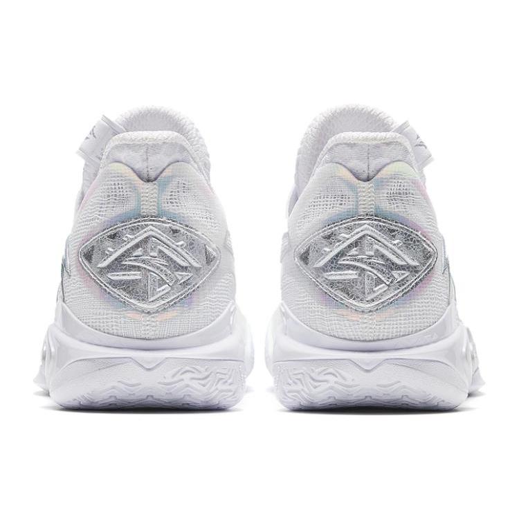 New Anta Shock Wave 5 Inheritance Anti Slip Wear Resistant Low Top Basketball Shoes Women's Gray Silver 122331106-7