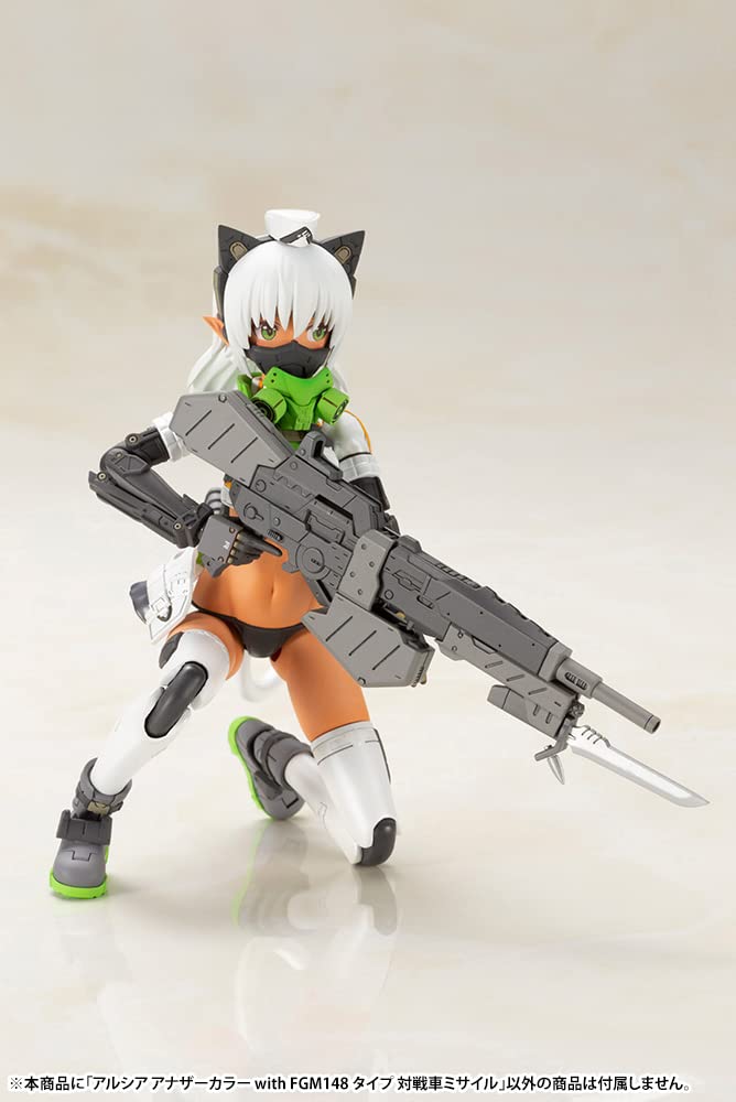 KOTOBUKIYA Fumikane Shimada ART WORKS Alsia Another Color with FGM148 Type Missile Height 160mm Plastic Model Molding Color FG151 Anti-Tank Approx.