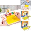 Bandeja de Areia com Alfabeto Montessori de Madeira Brinquedo Educacional Para Aprendizagem Precoce