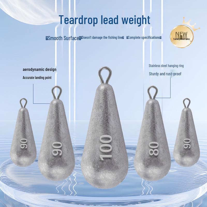 Поплавочный груз-капля с вертлюгом для удочек для пресноводной и морской рыбалки 10g (Actual weight ~9.5g)