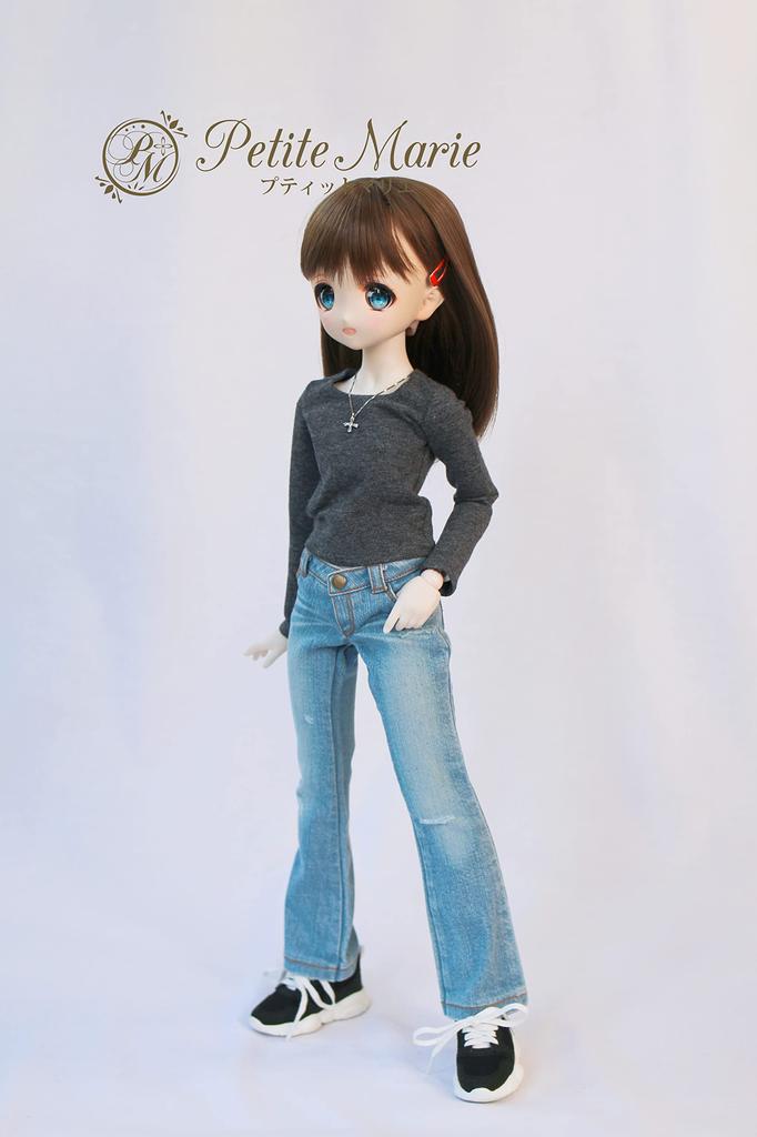 [Petite Marie] 13 MDD compatible Okayama processing jeans droits délavés bleu clair KOJIMA processing délavé taille basse