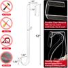 2pcs Front Door Hook Transparent Seamless Door Hanger Indoor and Outdoor Holiday Decoration Wreath Pendant Door Hooks