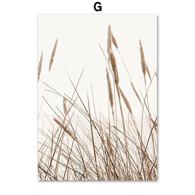 Autumn Landscape Reed Lion Elephant Deer Wall Art Canvas Painting Nordic Posters And Prints Wall Pictures For Living Room Decor