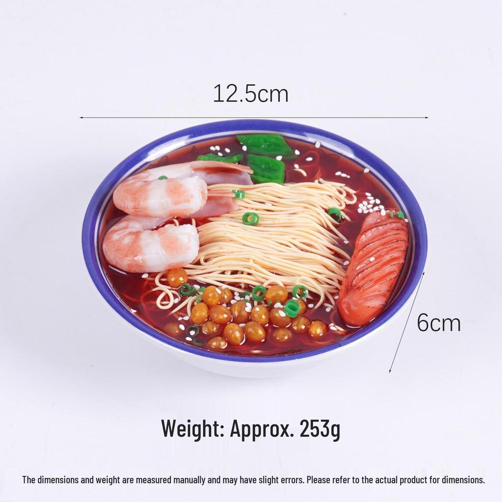 1:1 Lanzhou Lamian Fake Noodles Model - Big Bowl Beef & Seafood Display Prop