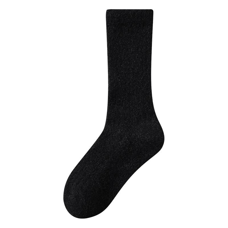 Women's Autumn and Winter Fleece and Thickened Warm Fleece Postpartum Socks, Simple and Versatile Sleep Socks, Pile Socks