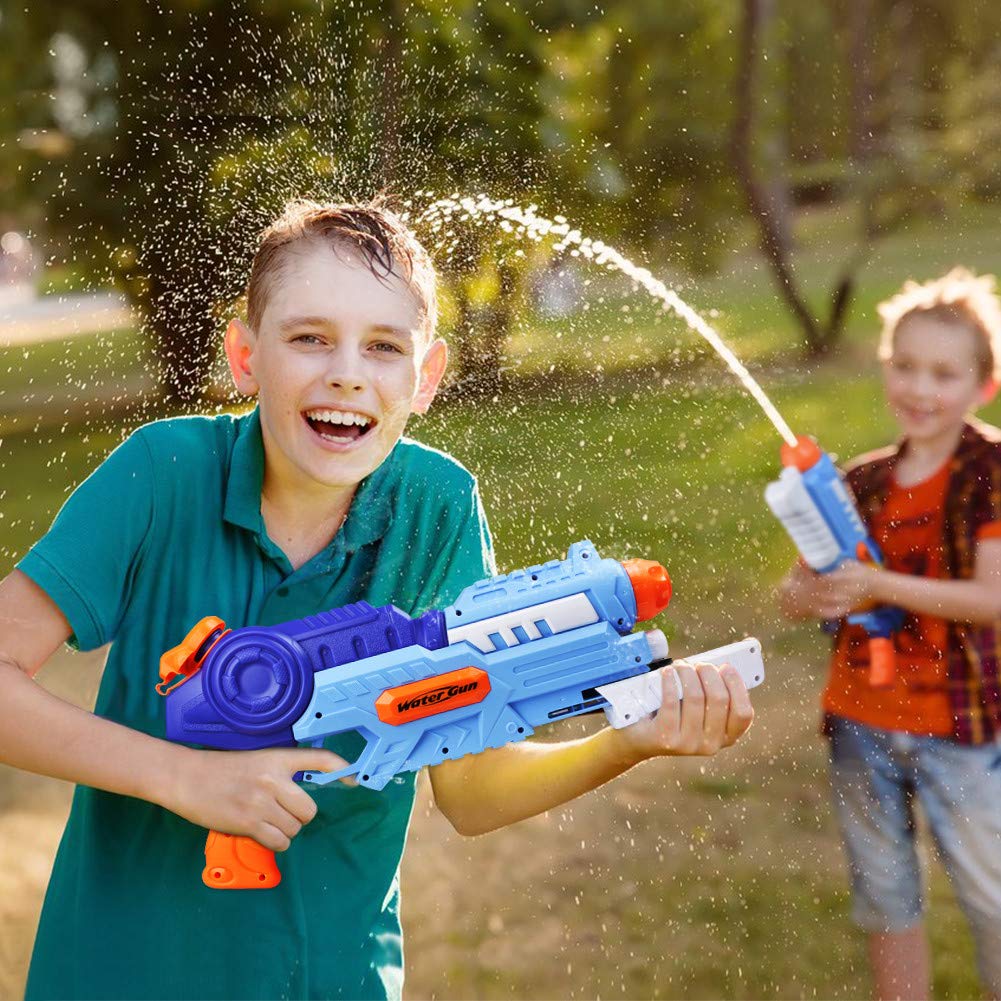 L-Athna Water Gun, 1200cc Large Capacity, 8-12m Range, Perfect for Beach, Pool, Bath, and as a Toy.