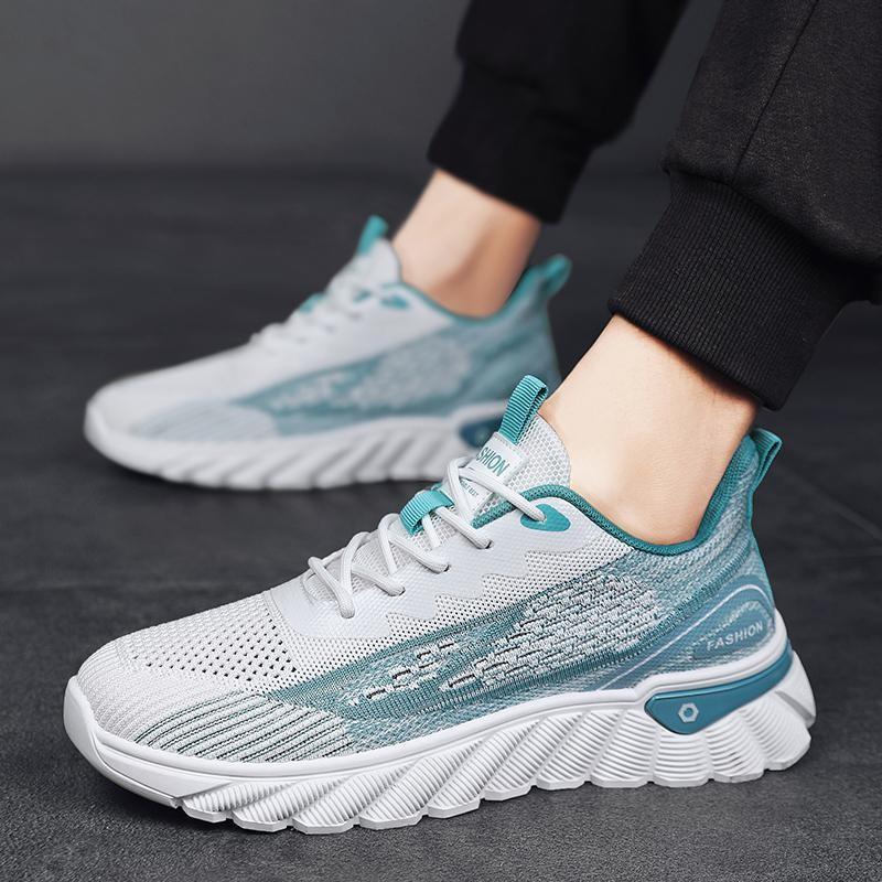 Summer new fly-woven sports shoes teen students mesh running shoes coconut shoes 39