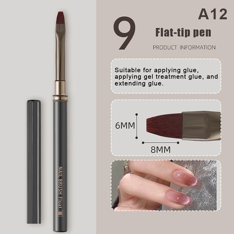 1Pcs Metal Handle Nail Art Liner Pen Painting Brush Drawing Brush Stripe Flower Painting Pen UV Gel Brush Nail Art Construction